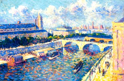 Die Seine, Paris, 1892 von Maximilien Luce